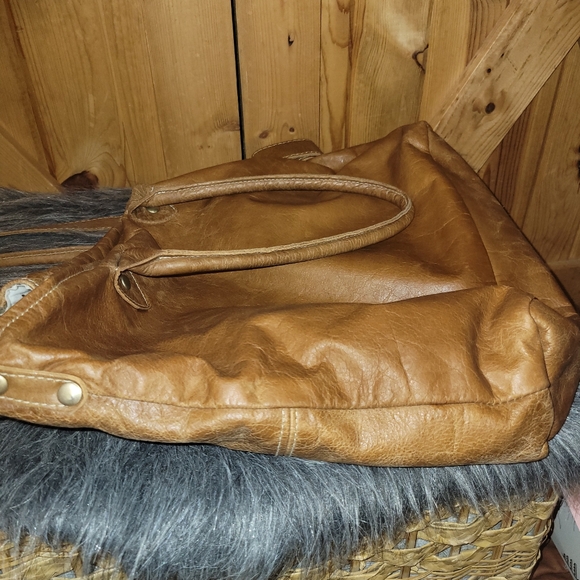 Myra Bags Button and Stitches Leather Tote Bag - Picture 10 of 15